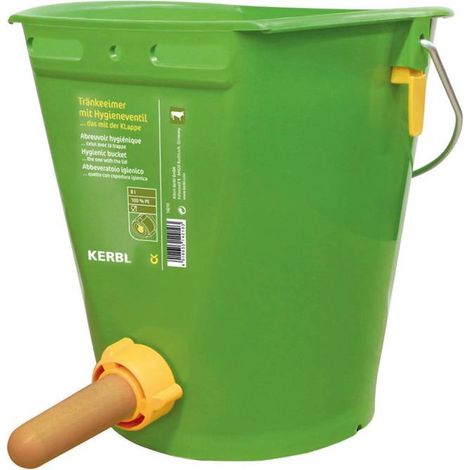 Seau à veau hygiène 8 litres avec clapet Kerbl