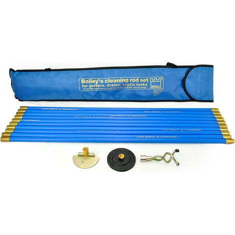 Bailey 5431 - Set universale per pulizia tubature, 3 pz. con sacca da trasporto (1/5)