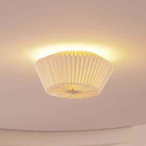 [NEUWERTIG] B-Ware Lindby Deckenleuchte Magali Weiß Papier ø 45 Cm Deckenlampe Lampe Leuchte E27