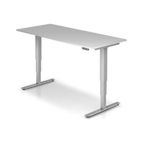 Schreibtisch Teda H630-1270xB1800xT800mm lichtgrau gerade Form elektr.höhenv. (1/5)