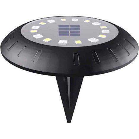 Lampe Solaire Encastrable - 16 Led Couleurs Changeantes - éclairage Extérieur Jardin Allée Pelouse - Lot De 1 (1/5)