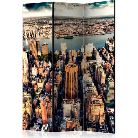 Paravent 3 Volets "Bird's Eye View of New York" 135x172cm (1/2)