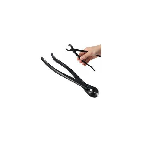 Pince Coupante 205mm, Ciseaux Bonsai en Acier Inoxydable avec Bord Arrondi, Cutter Concave Professionnel, Coupe Branches pour Fleurs Fourchues Bonsaï Jardin Outils, Noir