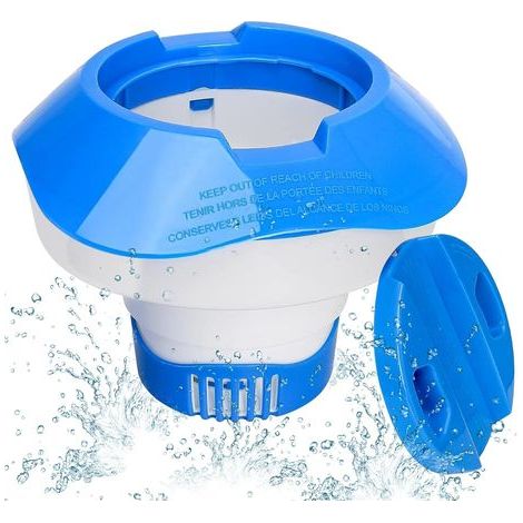 Floating Diffuser,Pool Chlorine Diffuser,Swimming Pool Chlorine Float,Chlorine Spa Dispenser,Floating Chlorine Dispenser for Pools,Hot Tubs,Spas,Fountains (1/5)