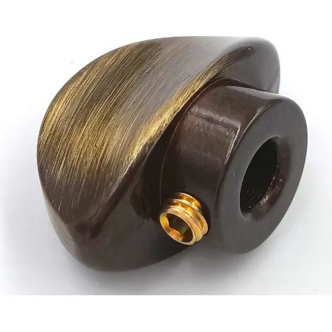 POMOLO GPB MEZZALUNA CON FORO MM.8 OTTONE BRONZATO (1/3)