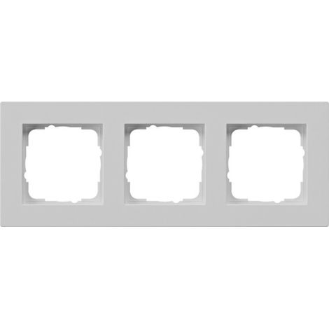 Gira Abdeckrahmen 3-f. flach, grau 0213375