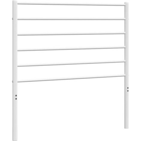 Cabecero accesorio para dormir mueble de dormitorio 100 cm metal blanco TDL0202486