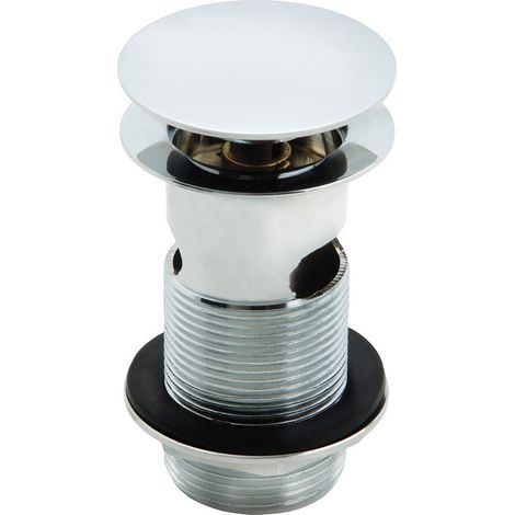 Signature Mushroom Click Clack Slotted Basin Waste - Chrome (1/2)