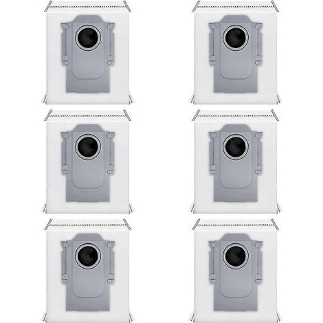 Sacs à poussière de rechange pour aspirateur Roborock Qrevo Curv 2 Flow - Pièces détachées - Sacs à poussière en tissu non tissé (6 pièces)