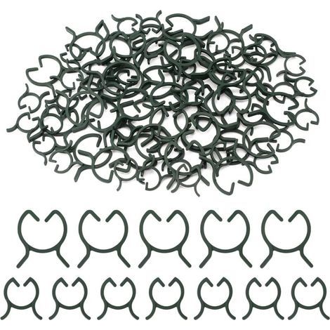 200 Pièces Clips de Support pour Plantes,Attache en Plastique Clips Plante,Clips de Fixation Plantes Grimpantes,Clips de Jardin,pour Fruit,Légume,Tomates-M+L (1/5)