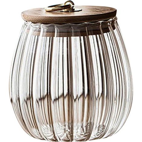 Bocal En Verre - 8 5 Cm De Diamètre - 11 5 Cm De Hauteur - Capacité 750 Ml - Pour Conservation Aliments Cuisine - 1 Pièce (1/5)