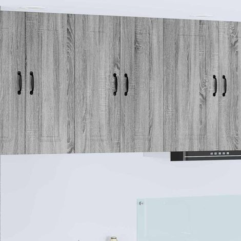 vidaXL Panneau de lave-vaisselle Kalmar Gris Sonoma 60 x 31 x 80 cm