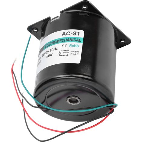 Moteur synchrone AC XD80KTYZ 60W avec condensateur, aimant permanent, rotation bidirectionnelle, couple élevé, faible vitesse, arbre excentré 5 tr/min, 220V, micro-moteur réversible (1/5)