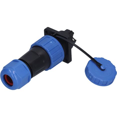 Fiche et prise étanches IP68, sertissage à vis carrée, adaptateur de connecteur pour l'industrie aérospatiale, 250 V 3 broches. (1/5)