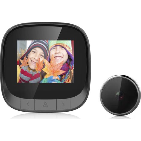 Caméra de sécurité DD3S pour judas vidéo, vision 360p, angle de vision de 90°, écran LCD 2,4 pouces, compatible avec les systèmes d'alarme domotiques. (1/4)