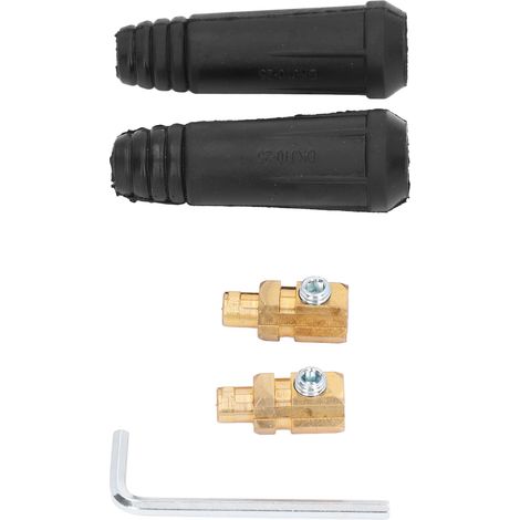 2-teiliger Schweißkabelverbinder, 200-A-Schnellanschlussstecker DKJ10-25, Anschlusszubehör für Schweißmaschinen (1/5)