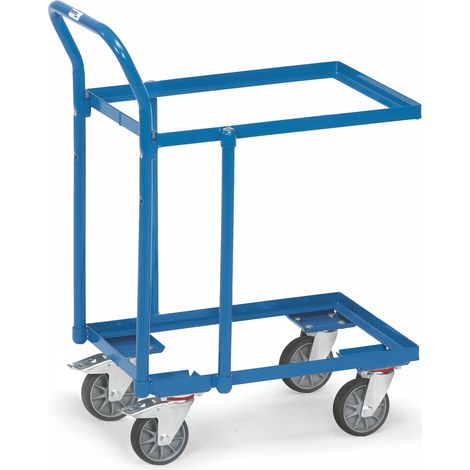Fetra Etagen-Roller mit offenen Rahmen, mit 150 mm Rand, Rohrschiebebügel, 970 mm hoch (1/2)