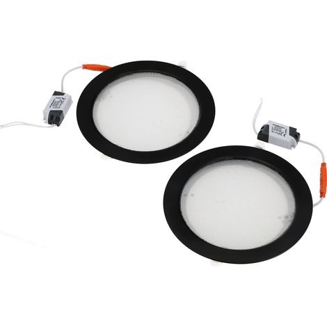 Spot de plafond LED encastré AURA PRIZMA 2x18W noir 2700K - Lot de 2 pcs - 425.010.018 - HOROZ (1/5)