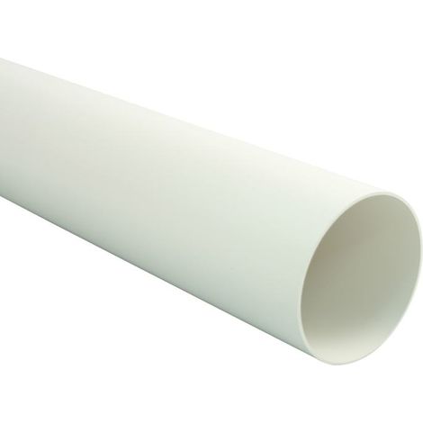 Marley Lüftungsrohr rund 1000 mm Länge, innen 100 mm Ø, weiß Lüftungsrohre
