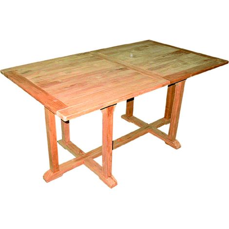 Teakholz Tisch rechteckig ausziehbar 210/160x90cm-DT21