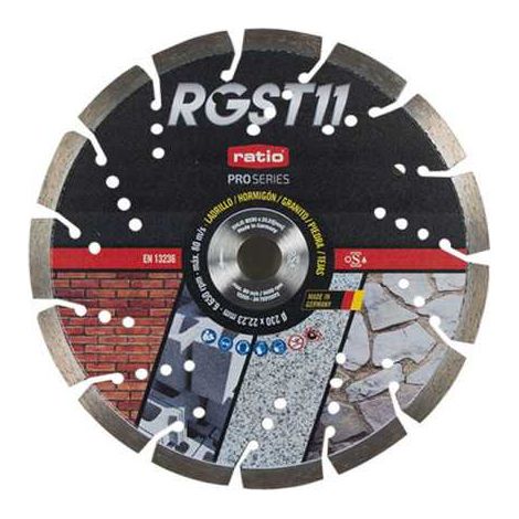Disco Segmentado Láser RGST11 Ø230mm RATIO PRO