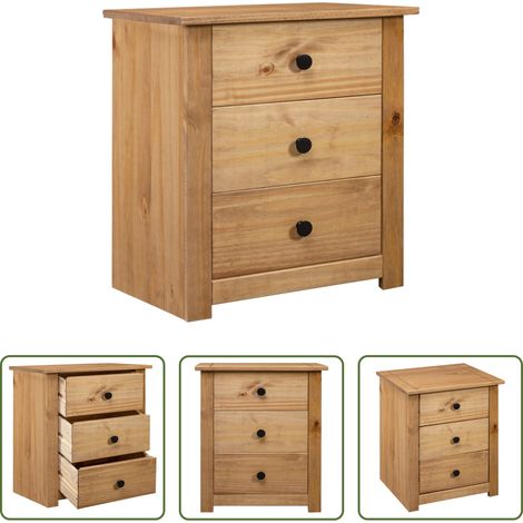 Meuble de salle de bain - Table de chevet 46x40x57 cm Pin Gamme Panama (1/5)
