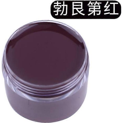 Crème de teinture et de réparation pour cuir, raviveur de couleur pour sacs, chaussures, canapés, vestes, masquant les rayures et restaurant le cuir véritable. Couleur : Rouge bordeaux