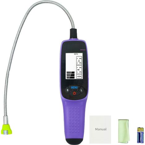 Ortviai Testeur de liquide de frein numérique avec écran LCD pour DOT 3 / DOT 4 / DOT 5.1, sonde en acier inoxydable et affichage rétroéclairé (1/5)