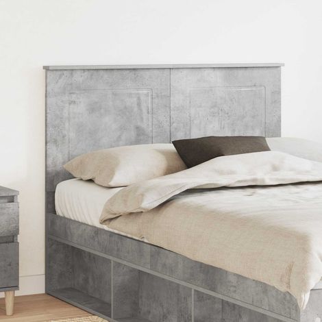 Tête de lit-Panneau de lit Gris béton 120 cm Bois d'ingénierie 407513 (1/5)
