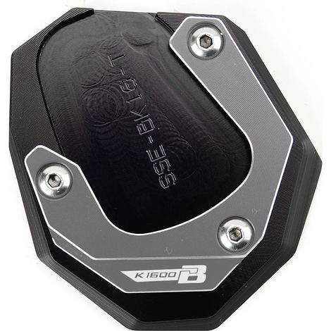 (Gris-K1600B) Compatible avec BMW K1600B, K1600GT et K1600GTL (2017-2023) (Non compatible avec les modèles 2011-2016) Béquille latérale de moto CNC avec porte-clés maxpower (1/4)