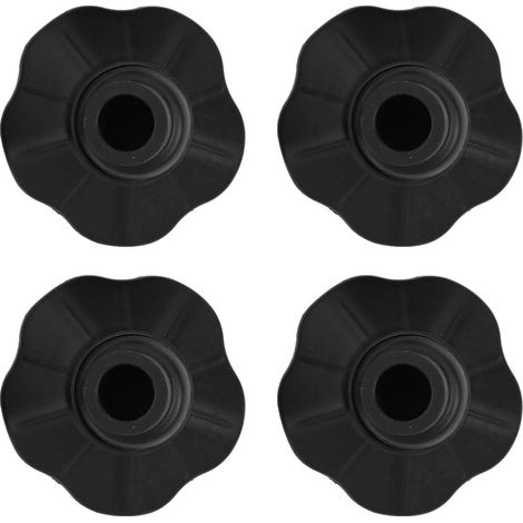 Lot de 4 protections de pieds de chaise de camping, antidérapantes, résistantes à l'usure, anti-coulant, pour chaises pliantes d'extérieur (15 mm) (1/5)