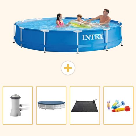 Intex Piscine Tubulaire Ronde - 366x76 cm - 5-pièces  S211 (1/5)