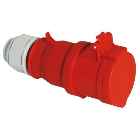 Enchufe portátil 32A 5P 400V 6h IP44 multigrip Quick-Connect 3148