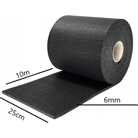 Cinta de goma antideslizante - alfombrilla 10 m x 25 cm x 6 mm