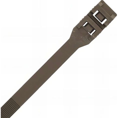 100 colliers de cablage double verrouillage polyamide 6.6, noir - 9 x 265 mm