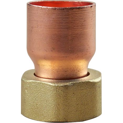 Douille droite écrou prisonnier 359 GCL Femelle 1/2"(15/21) - Tube Cuivre Ø18