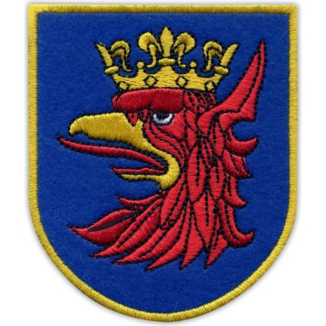 Parche con el escudo de armas de la ciudad de Szczecin - Reverso magnético - Parche/Insignia/Emblema bordado