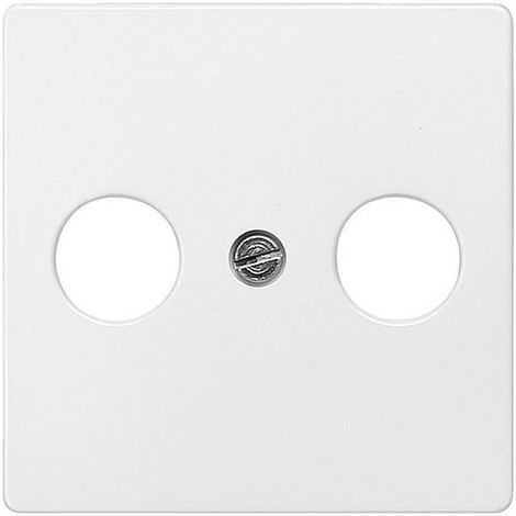 Tapa televisión 2 agujeros en blanco polar  Siemens Delta MIRO 5TG25610WH