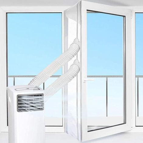 16.4ft Universal Air Conditioner Window Seal Kit for Portable Air Conditioners, Window Vent Kit, No Drilling, Easy to Install (5m) (1/4)