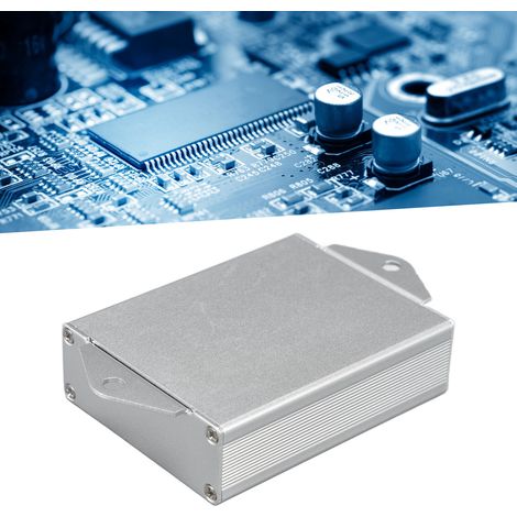 Boîtier en alliage d'aluminium argent sable 24 x 64 x 80 mm, boîtier GPS en aluminium, boîtier pour circuit imprimé, boîtier pour décodeur en aluminium (1/5)