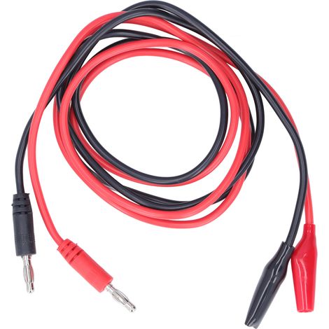Messleitungen mit Krokodilklemmen und Bananensteckern für Multimeter, elektronischer Tester 2000 V 20 A 104 cm