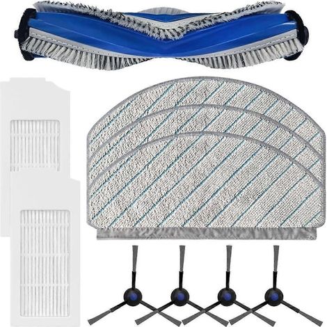 Pièces de rechange pour aspirateur robot N20/N20 Plus/N20 : brosse latérale principale, filtre HEPA et chiffon de nettoyage. (1/5)