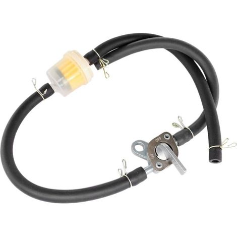 Tuyau de carburant 5/8 mm, tuyau de filtre à carburant, siège de commutateur de vanne, réservoir de carburant. Convient aux karts de 50 à 150 cm3. (1/5)
