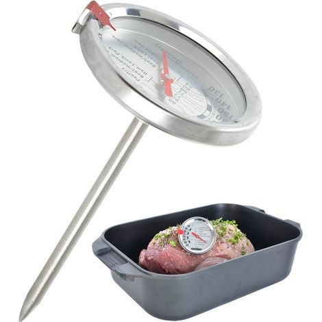 Bastoncino di carne Termometro Forno Sonda per affumicatura Spiedino (1/5)