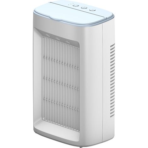 Ventilador portátil, mini ventilador de tres velocidades, ventilador eléctrico con función de nebulización, humidificador portátil (1/4)