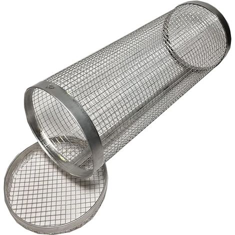 Panier à griller en acier inoxydable, tube de grille pour barbecue extérieur, 20 x 9 x 9 cm (1/5)