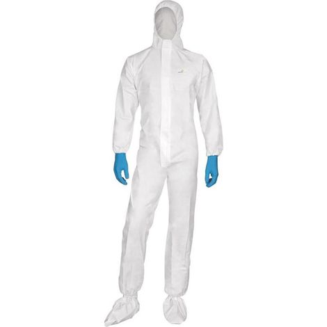 Mono desechable con capucha tipo 5 y 6 blanco - Delta Plus