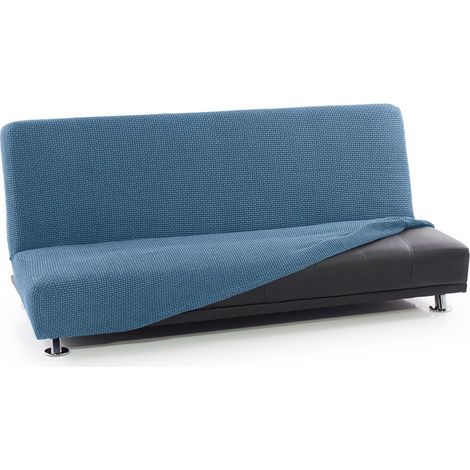 Housse canapé lit clic-c 3 pes 160-200 cm super élastique tissu jacquard coton