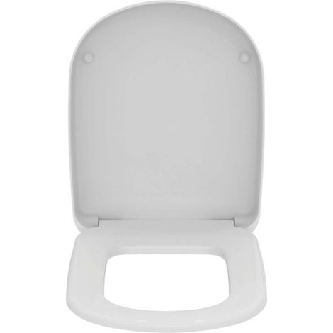 Ideal Standard – Abattant WC standard blanc – Entraxe de fixation 155mm – Largeur 365mm – Longueur 425mm – Pour installation facile
