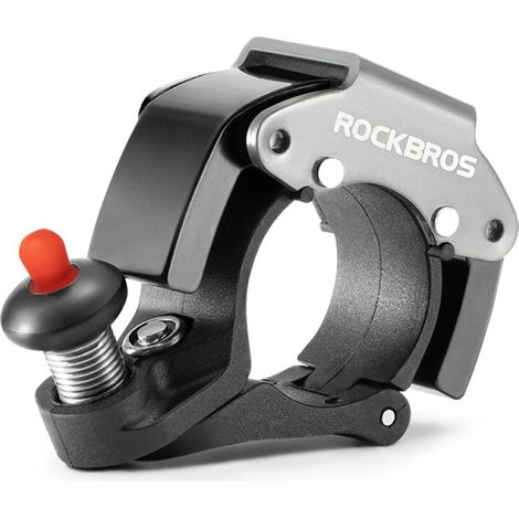 Sonnette de vélo 100 dB en alliage d'aluminium, mini-sonnette pour vélo, VTT, vélo électrique Klaxon de vélo 22,2 mm (1/5)